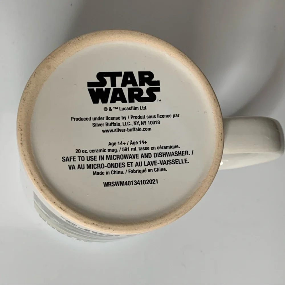 STAR WARS & ™️Lucasfilm Ltd. Yoda Attack. Protect. Take Naps. 20oz‎ coffee cup.